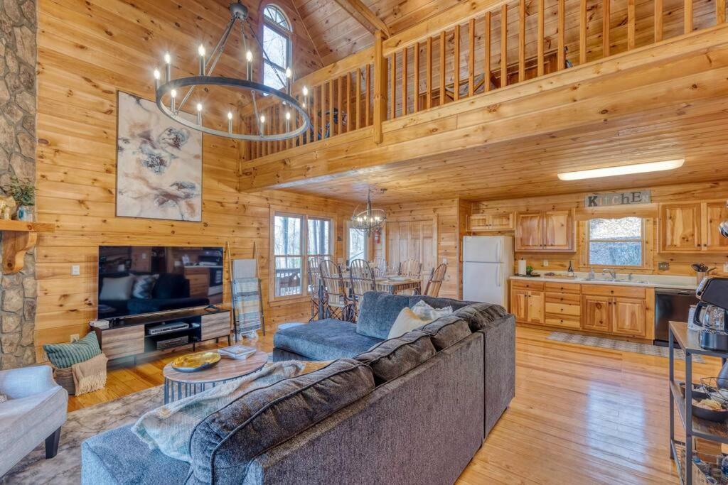 Mtn Cabin Sleeps 10 - 5 Mins To Fishing & Camping Эллиджей Экстерьер фото