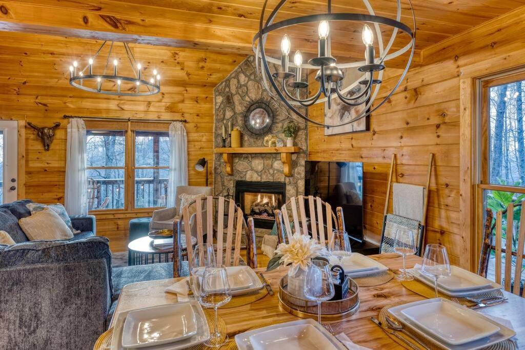 Mtn Cabin Sleeps 10 - 5 Mins To Fishing & Camping Эллиджей Экстерьер фото