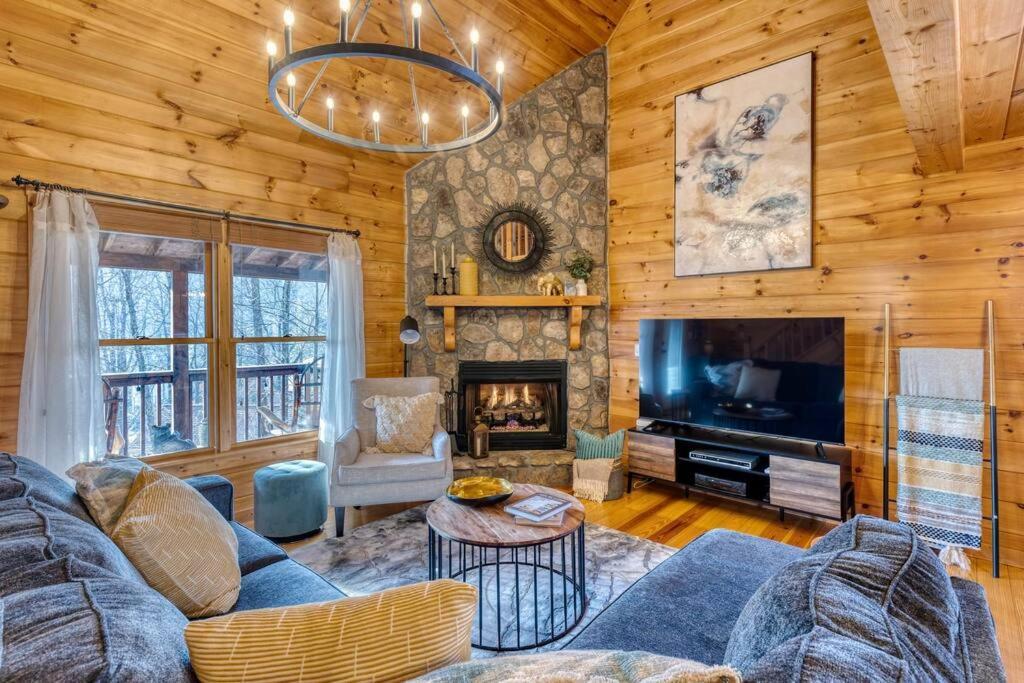 Mtn Cabin Sleeps 10 - 5 Mins To Fishing & Camping Эллиджей Экстерьер фото